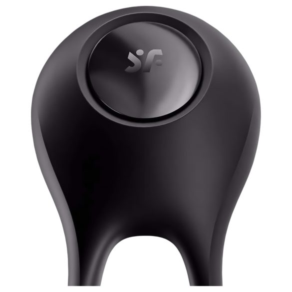 Satisfyer Majestic Duo - Oppladbar, vanntett penisring (svart)