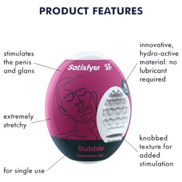 Satisfyer Egg Bubble - Egg Masturbator (1 stk)