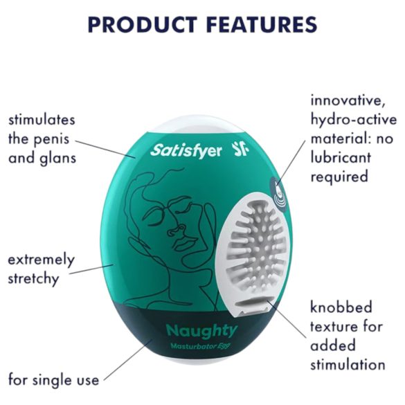 Satisfyer Egg Naughty - Eggmasturbator (1 stk)