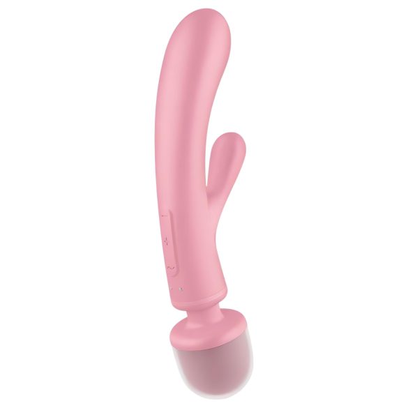 Satisfyer Triple Lover - G-punkt & massasjevibrator (rosa)