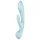 Satisfyer Triple Oh - oppladbar klitorisvibrator med arm (blå)