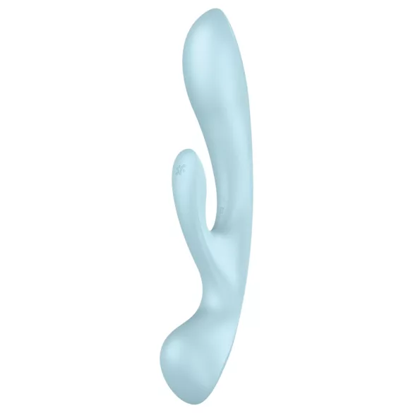 Satisfyer Triple Oh - oppladbar klitorisvibrator med arm (blå)