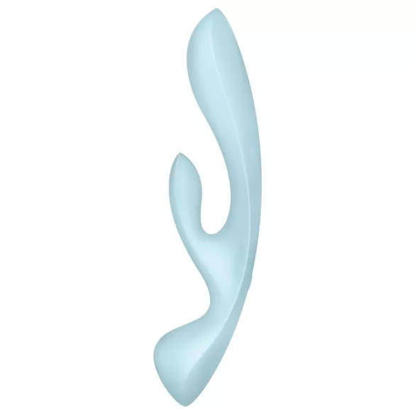 Satisfyer Triple Oh - oppladbar klitorisvibrator med arm (blå)