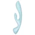 Satisfyer Triple Oh - oppladbar klitorisvibrator med arm (blå)