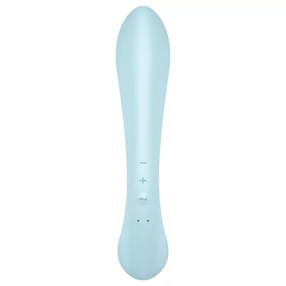Satisfyer Triple Oh - oppladbar klitorisvibrator med arm (blå)