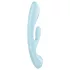 Satisfyer Triple Oh - oppladbar klitorisvibrator med arm (blå)