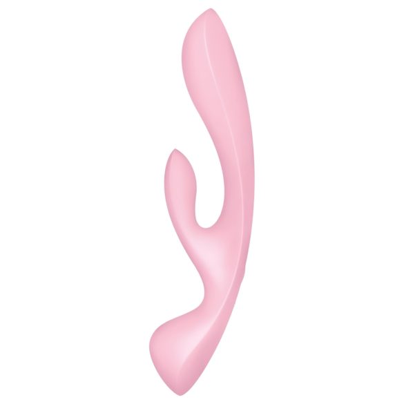 Satisfyer Triple Oh - oppladbar klitorisstimulator med arm (rosa)
