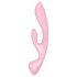 Satisfyer Triple Oh - oppladbar klitorisstimulator med arm (rosa)