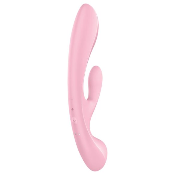 Satisfyer Triple Oh - oppladbar klitorisstimulator med arm (rosa)