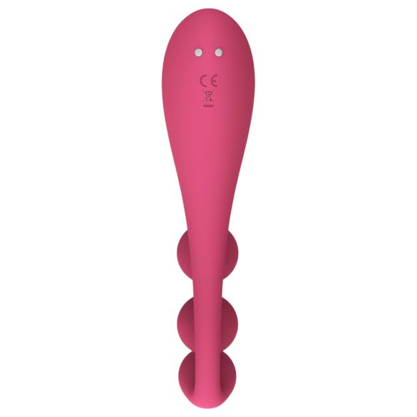 Satisfyer Tri Ball 1 - oppladbar, multifunksjonell vibrator (rød)