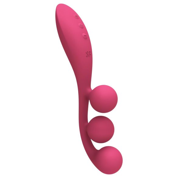 Satisfyer Tri Ball 1 - oppladbar, multifunksjonell vibrator (rød)