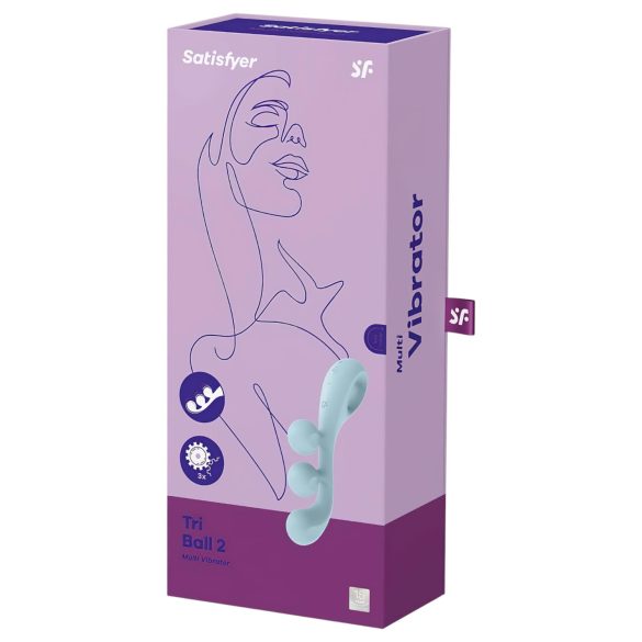 Satisfyer Tri Ball 2 - multifunksjonell vibrator (mint)