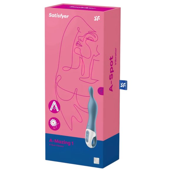 Satisfyer A-Mazing 1 - Oppladbar A-punkt vibrator (blå)
