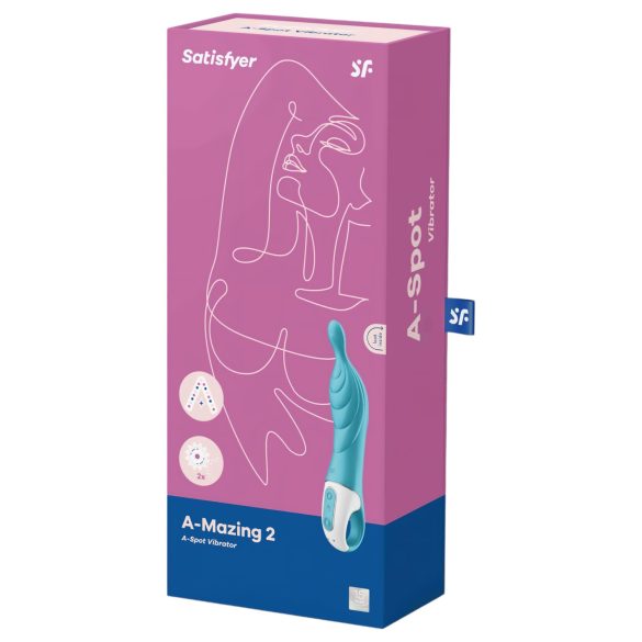 Satisfyer A-Mazing 2 - oppladbar A-punktvibrator (turkis)