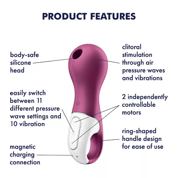 Satisfyer Lucky Libra - luftbølgestimulator for klitoris (lilla)