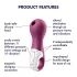 Satisfyer Lucky Libra - luftbølgestimulator for klitoris (lilla)