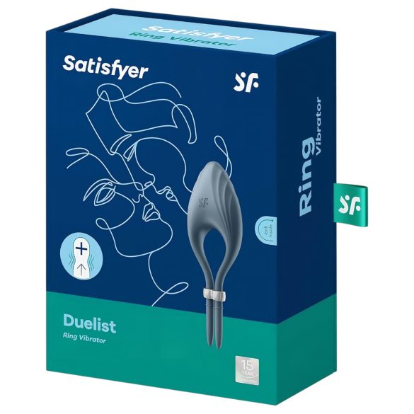 Satisfyer Duelist - Oppladbar Vibrerende Penisring (Grå)