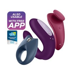 Satisfyer Partnerboks 3 - smart parvibrator sett (3 deler) Satisfyer Partnerboks 3 - smart parvibrator sett (3 deler)