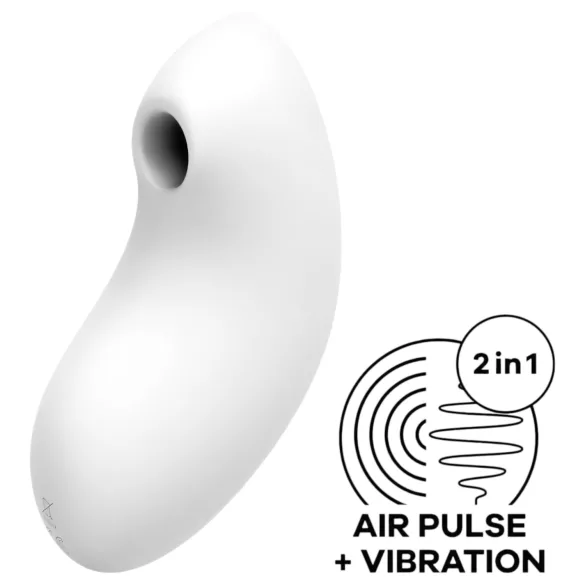 Satisfyer Vulva Lover 2 - luftbølgedrevet klitorisstimulator (hvit)