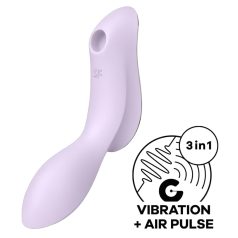   Satisfyer Curvy Trinity 2 - luftimpuls 2-i-1 vibrator (lilla)