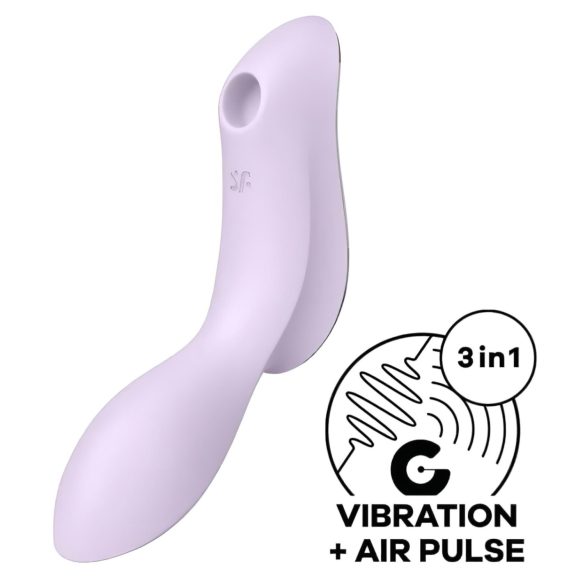 Satisfyer Curvy Trinity 2 - luftimpuls 2-i-1 vibrator (lilla)