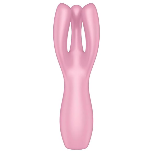 Satisfyer Threesome 3 - oppladbar klitorisvibrator (rosa)