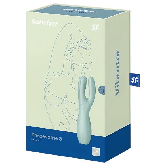 Satisfyer Threesome 3 - oppladbar klitorisvibrator (mint)