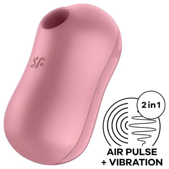 Satisfyer Cotton Candy - luftbølgevibrator for klitoris (korall)
