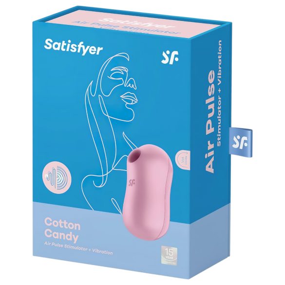 Satisfyer Cotton Candy - oppladbar lufttrykk-klitorisvibrator (lilla)