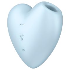   Satisfyer Cutie Heart - oppladbar klitorisvibrator med luftpulser (blå)