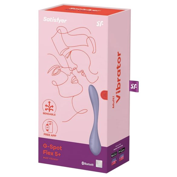 Satisfyer G-spot Flex 5 - smart G-punktvibrator (lilla)