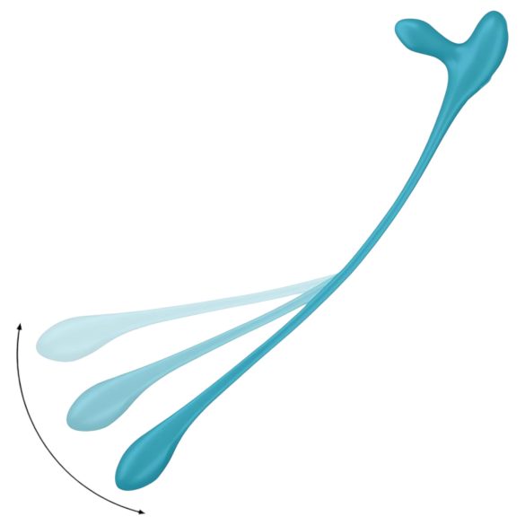 Satisfyer Plug & Play - oppladbar analvibrator og penisring (blå)