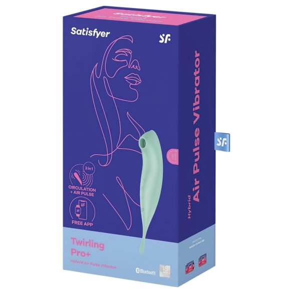 Satisfyer Twirling Pro - smart 2-i-1 klitorisvibrator (mint)