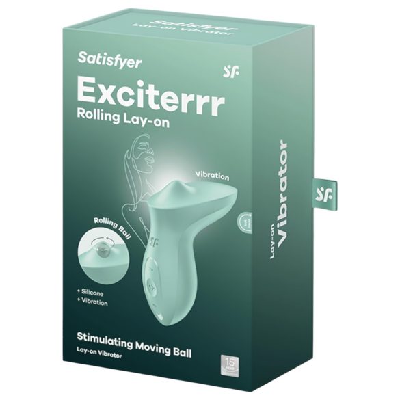 Satisfyer Exciterrr - roterende perlevibrator for klitoris (grønn)