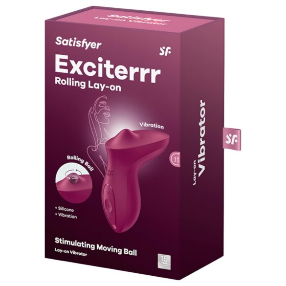 Satisfyer Exciterrr - roterende perlevibrator for klitoris (rød)