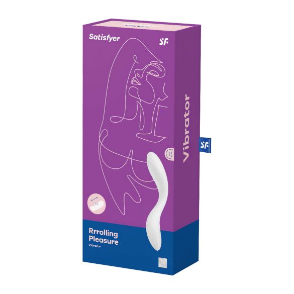Satisfyer Rrrolling - G-punktsvibrator med bevegelig kule (hvit)