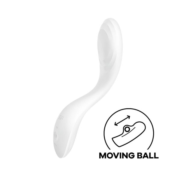 Satisfyer Rrrolling - G-punktsvibrator med bevegelig kule (hvit)