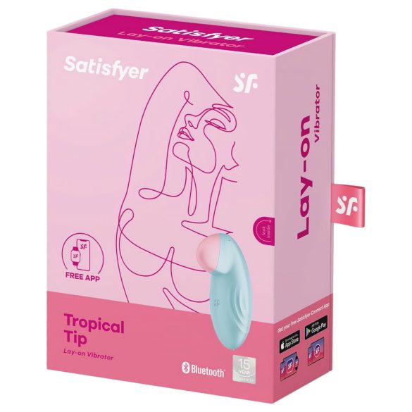 Satisfyer Tropical Tip - smart klitorisvibrator (blå)