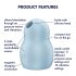 Satisfyer Pro To Go 1 - luftbølgestimulator for klitoris (blå)