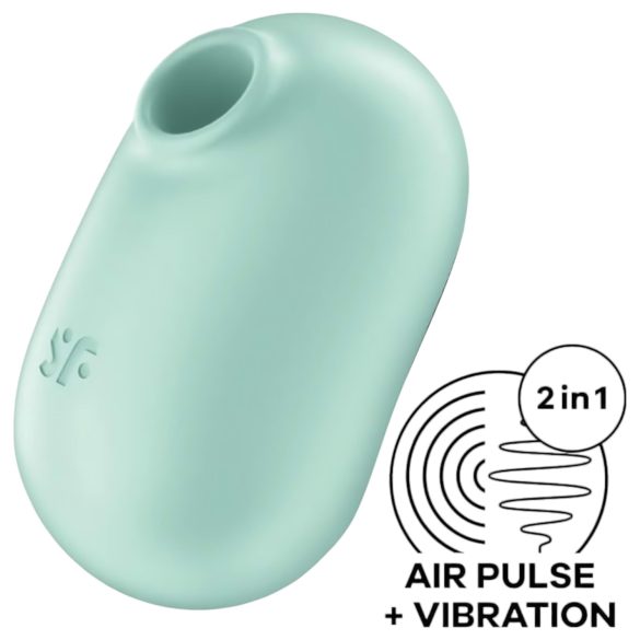 Satisfyer Pro To Go 2 - oppladbar, lufttrykk-klitorisvibrator (mynte)