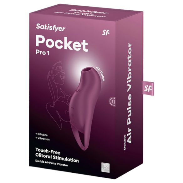 Satisfyer Pocket Pro 1 - luftbølgestimulator for klitoris (lilla)
