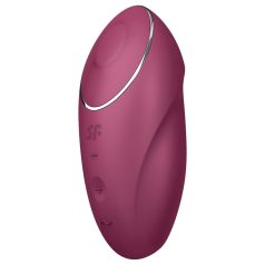   Satisfyer Tap & Climax 1 - 2-i-1 vibrator og klitorisstimulator (rød)