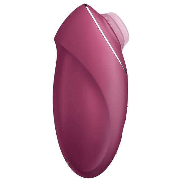 Satisfyer Tap & Climax 1 - 2-i-1 vibrator og klitorisstimulator (rød)