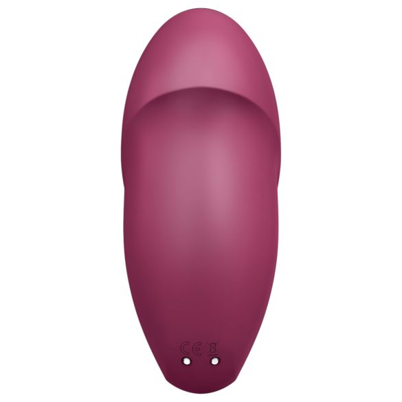 Satisfyer Tap & Climax 1 - 2-i-1 vibrator og klitorisstimulator (rød)
