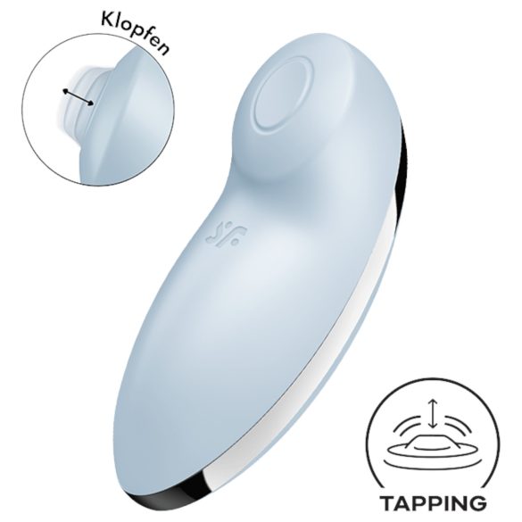 Satisfyer Tap & Climax 2 - 2i1 klitoris- og vibrator (blå)