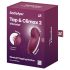 Satisfyer Tap & Climax 2 - 2-i-1 klitoris stimulator og vibrator (rød)