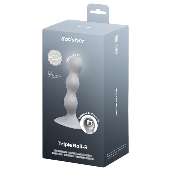 Satisfyer Triple Ball-R - perle dildo (grå)