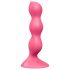 Satisfyer Triple Ball-R - perlevibrator for analt bruk (rød)