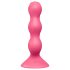 Satisfyer Triple Ball-R - perlevibrator for analt bruk (rød)
