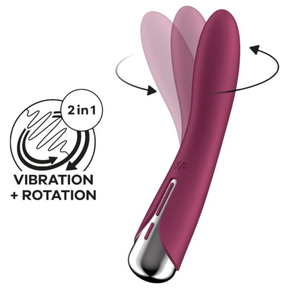 Satisfyer Spinning Vibe 1 - roterende G-punkt-vibrator (rød)